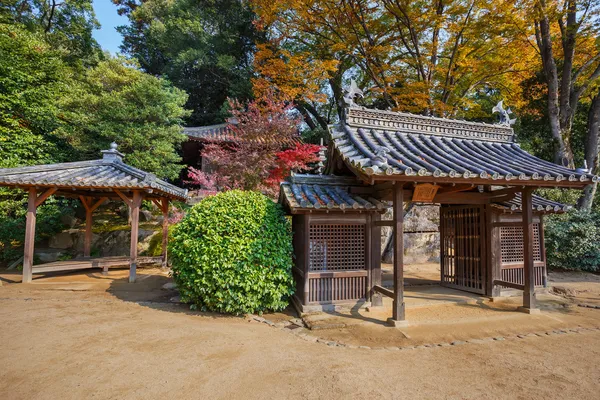 Jigen-do heiligdom op koraku-nl tuin in okayama — Stockfoto