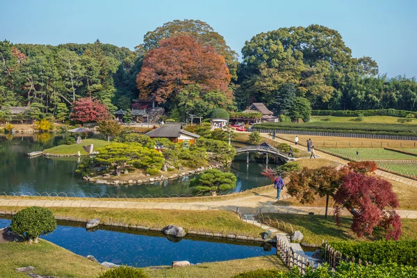 View from Yuishinzan Hill at Korakue-en garden in Okayama