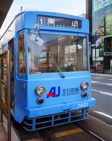 Tranvía de Okayama — Foto de Stock