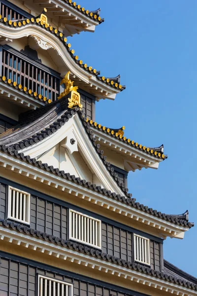 Okajama, Japonsko - 17 listopadu 2013: hrad Okajama byl dokončen — Stock fotografie