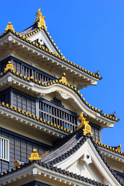 Okayama Castle or Crow Castle in Okayama — Stock Photo, Image