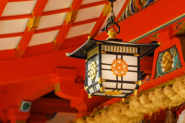 Lanterne a Ikuta-jinja a Kobe — Foto Stock