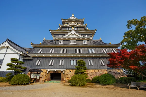 Okayama kasteel of kraai kasteel in okayama — Stockfoto