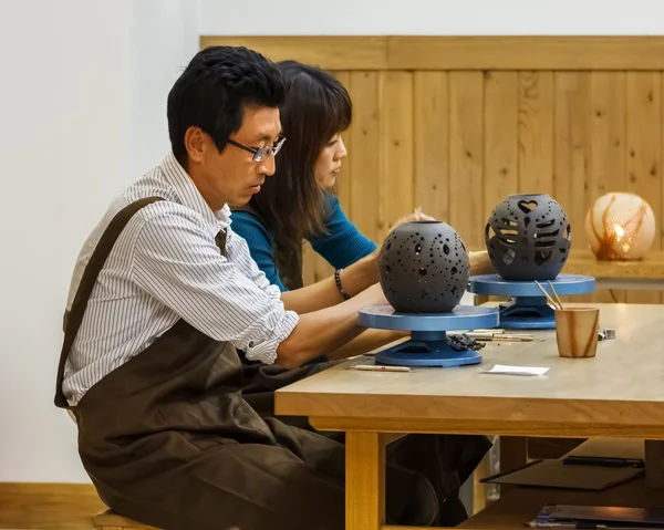 Laboratorio di ceramica a Okayama — Foto Stock