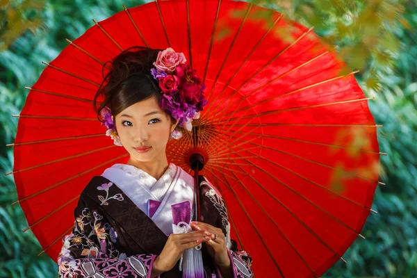 Mulher japonesa em Okayama — Fotografia de Stock