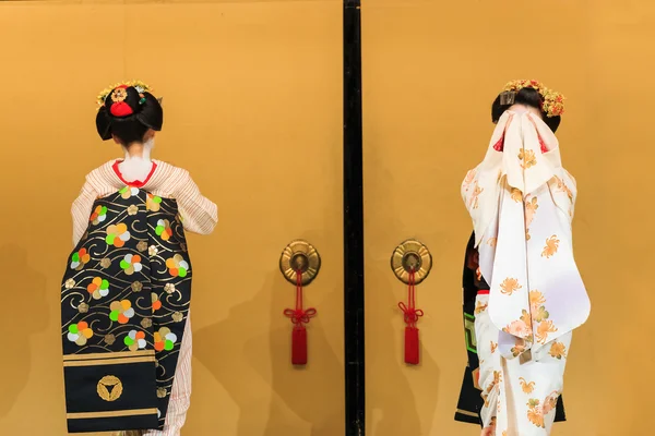Maiko - учень гейші в Кіото — стокове фото