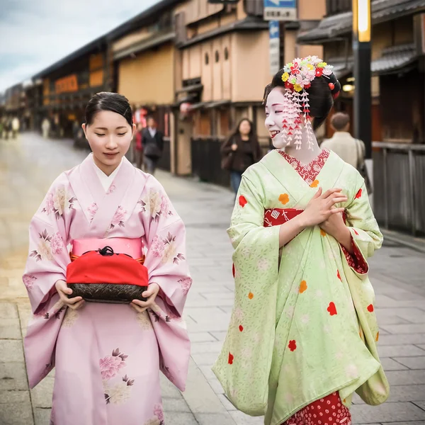 Maiko – uczeń gejsz w Kioto — Zdjęcie stockowe