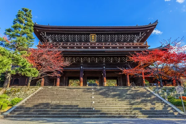 Sanmon - Kyoto chioin Tapınağı'nda ana kapısı — Stok fotoğraf