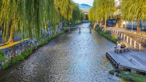 Canal de Shirakawa à Kyoto — Photo