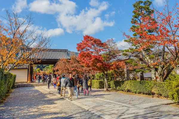 Tenryuji sogenchi damm trädgård ett unesco världsarv i kyoto — Stockfoto