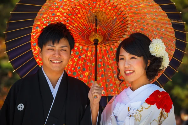 Japonský pár v Kjótu — Stock fotografie