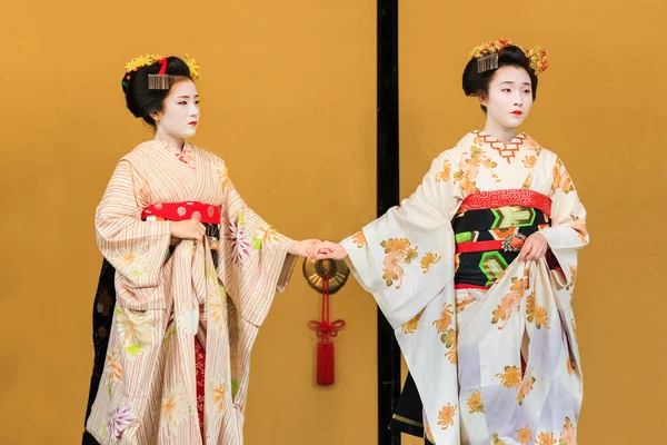 Maiko - lärling geisha i kyoto — Stockfoto