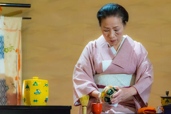 Japońska ceremonia picia herbaty — Zdjęcie stockowe