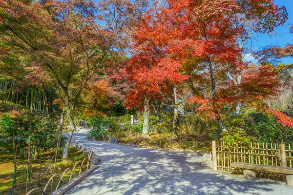 Jardín Tenryuji Sogenchi Patrimonio de la Humanidad por la UNESCO en Kioto — Foto de Stock