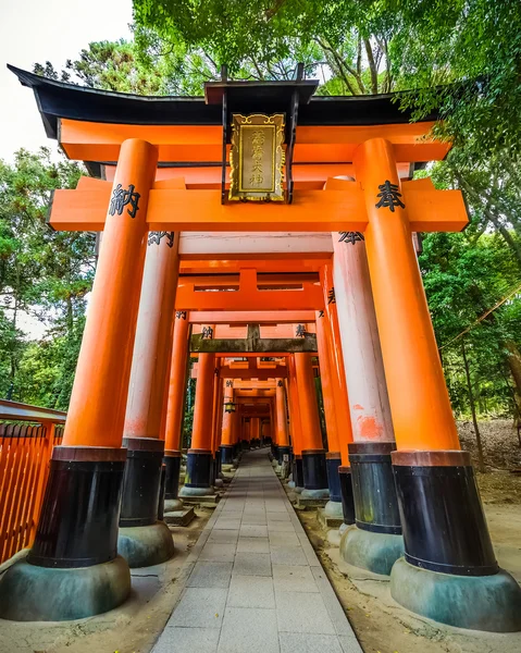 在京都伏见 inari 寺 — 图库照片