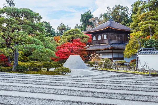 Ginkakuji - Srebro Pawilon świątyni w kyoto — Zdjęcie stockowe