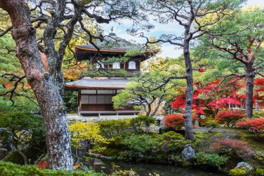 ginkakuji - gümüş pavilion tapınağın Kyoto