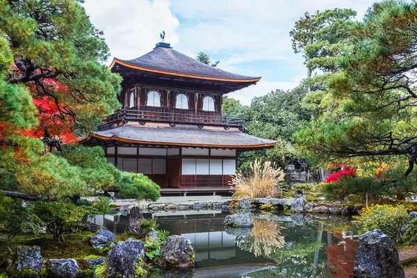 Ginkakuji - O Templo do Pavilhão de Prata em Kyoto — Fotografia de Stock