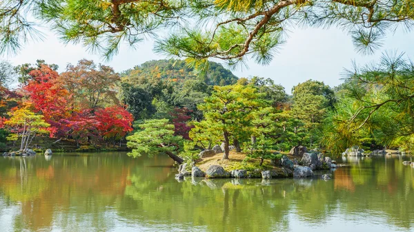 京都の金閣寺鏡池 — ストック写真