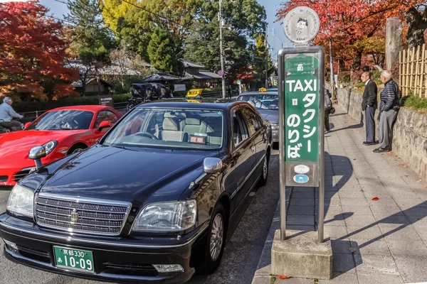 Taxi giapponese a Kyoto — Foto Stock