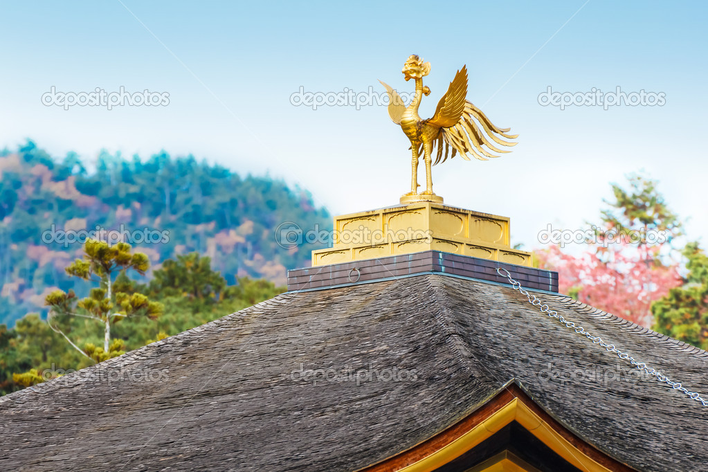 Golden Phoenix at Kinkakuji Temple in Kyoto
