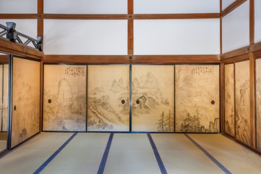 Kyoto ryoanji Tapınağı'nda baş rahibin eski residence