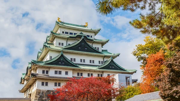 Castelo de Nagoya no outono no japão — Fotografia de Stock