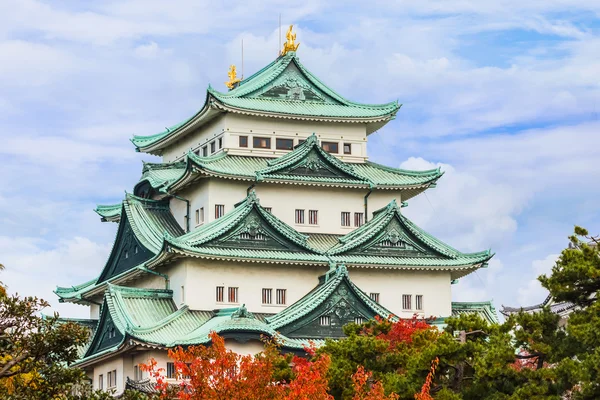 Kasteel Nagoya in de herfst in japan — Stockfoto