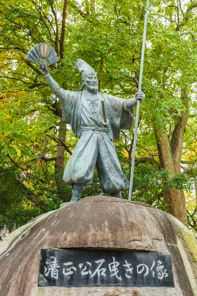 : Kato kiyomasa staty i nagoya — Stockfoto