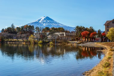 mt. fuji, göl kawaguchiko, Japonya