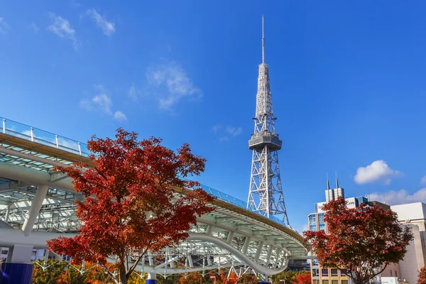 Nagoya sakae kerületben TV-torony — Stock Fotó