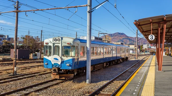 Fujikyuko linii w kawaguchiko station — Zdjęcie stockowe