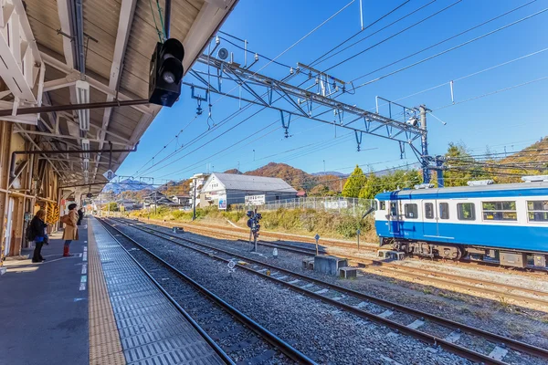 Otsuki Station in Yamanashi, Japan — Stock Photo, Image