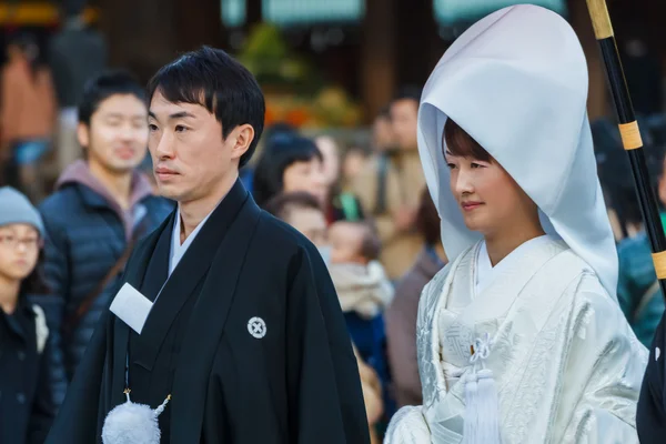 Cérémonie de mariage traditionnelle japonaise — Photo