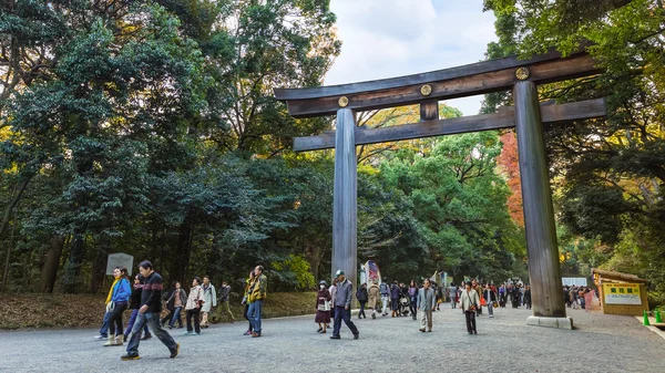 Santuario Meiji-jingu en Tokio — Foto de Stock