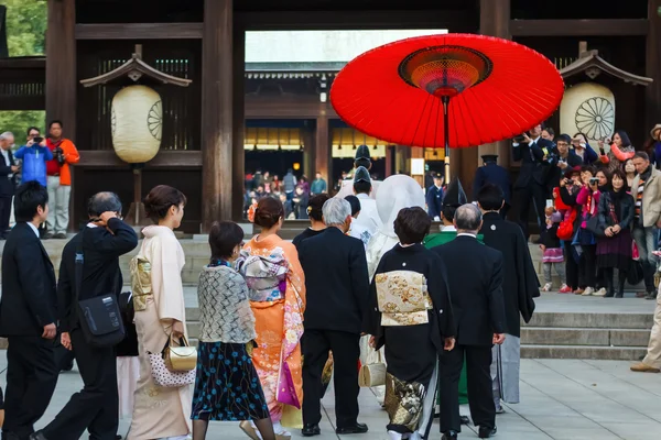 日本传统婚礼仪式 — 图库照片