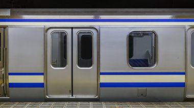 Bir metro istasyonunda tren