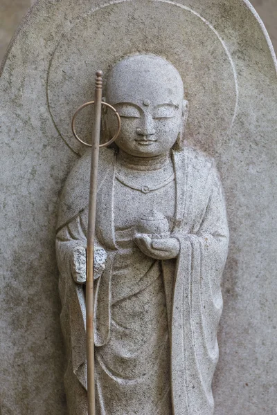 Jizo małą posągów w Hase-dera Rozciągacz w Kamakura — Zdjęcie stockowe