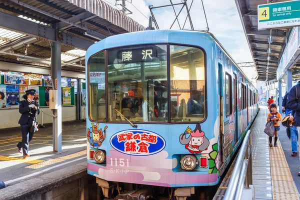 Enoshima Electric Railway i Kamakura — Stockfoto