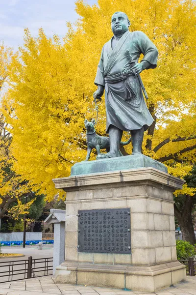 Statue of Saigo Takamori at Ueno Park in Tokyo — Stock Photo, Image