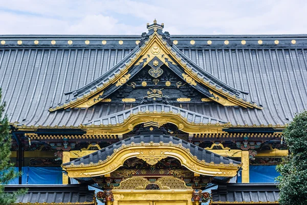 Toshogu Shrine under maintainance at Ueno Park in Tokyo — Stock Photo, Image