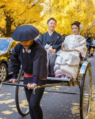 Japon damat ve gelin IChO namuki Avenue Tokyo