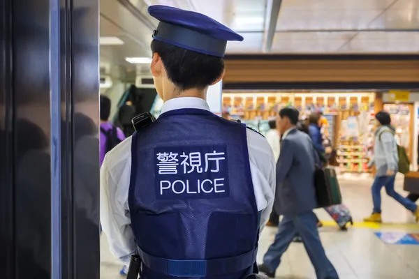 日本的警务人员 — 图库照片