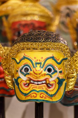 Khon - Tay geleneksel dans ve ramayana destan kullanılan hua khon (Tay geleneksel maskesi)