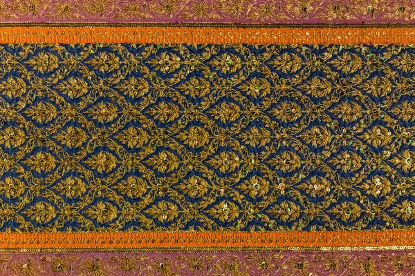 Tajski tkanina tradycyjnych wzór — Zdjęcie stockowe