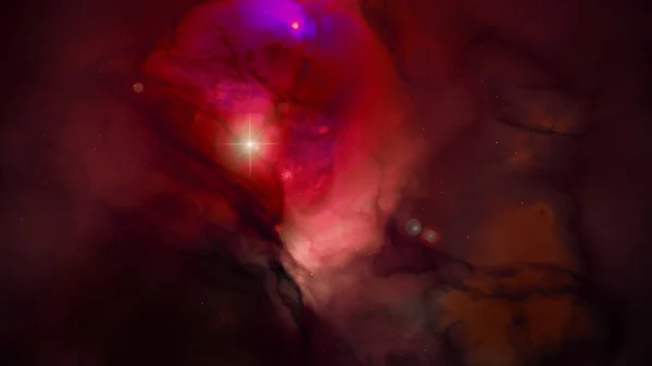 Rendering Dust Cloud Interstellar Universe — Stock Photo, Image