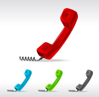 vektör telefon alıcısı