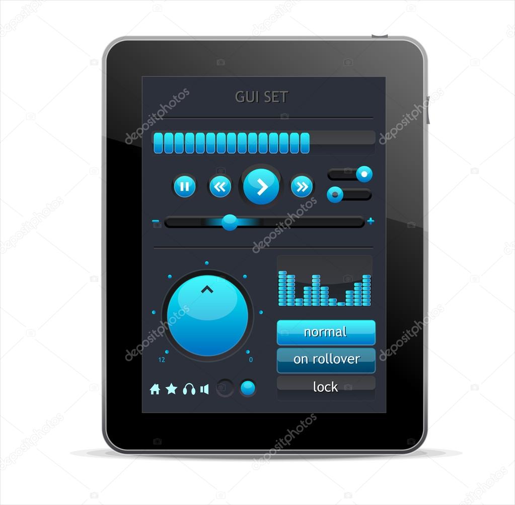 GUI elements for Tablet
