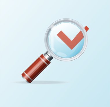 vektör büyütme cam simgesi