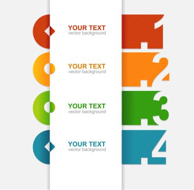 Vector colorful text box clipart